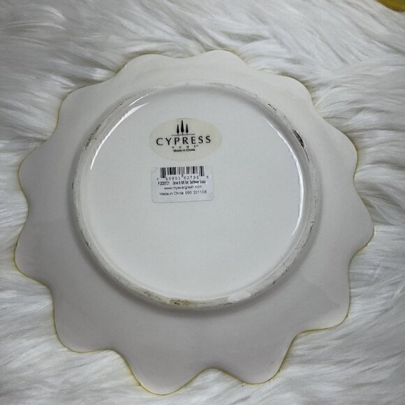 Lemon Salt & Pepper Shakers Set S & P Kitchen Decor Sunflower Plate - Picture 9 of 9